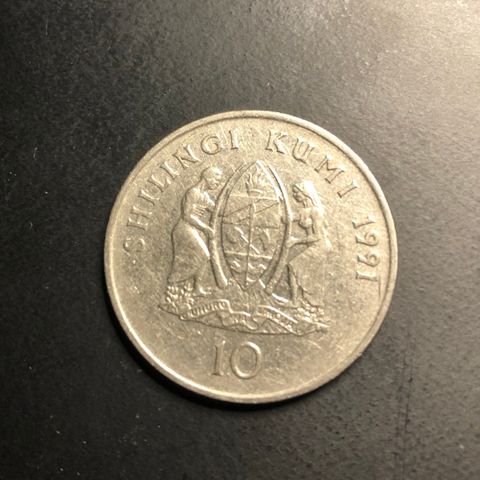 Kenya 10 Shilling Kumi  1991 (1836. O)