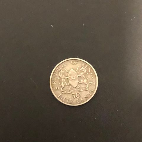 Kenya 50 cents 1978. (1835. O)