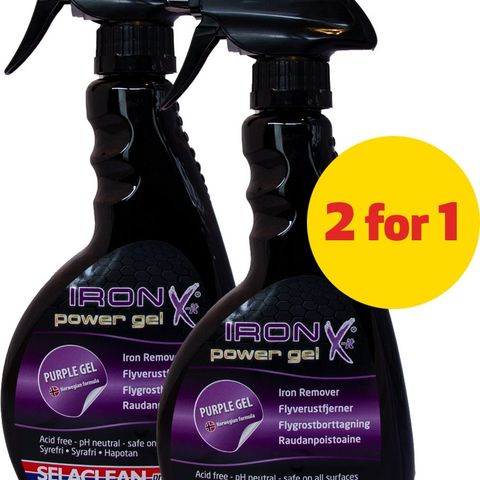 SELACLEAN IRON X-IT POWERGEL 500ML (2 FOR 1) KUN 239,-