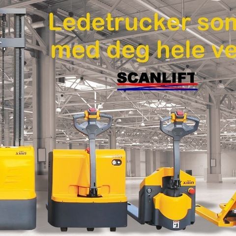 El - Jekketralle, ledetruck, palletruck, pallestabler, ledestabler