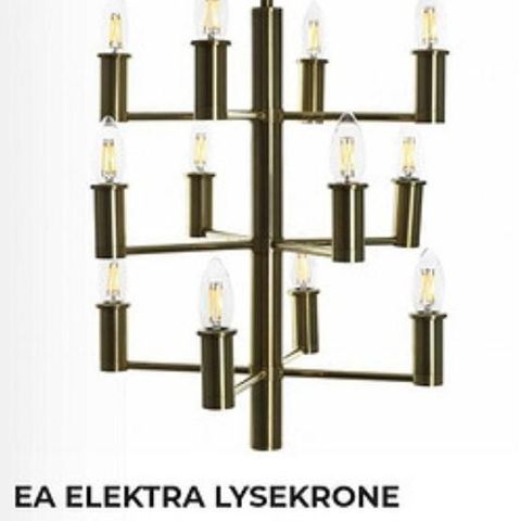 Lekker taklampe Elektra pended lysekrone