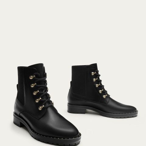 NYE skinn ankel boots sko Massimo Dutti strl 38