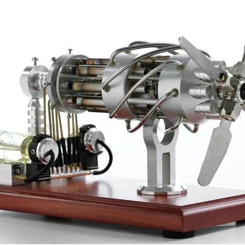 16 Sylindret Stirling Motor