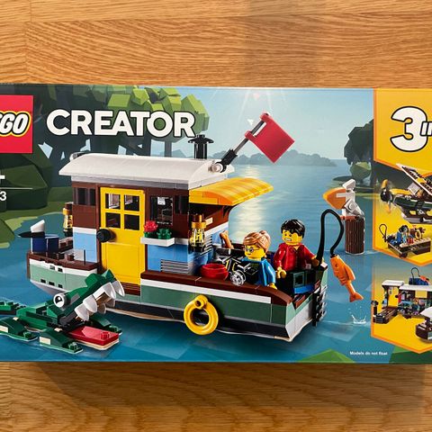 Ny/Uåpnet LEGO Creator 31093 Husbåt 3 in 1