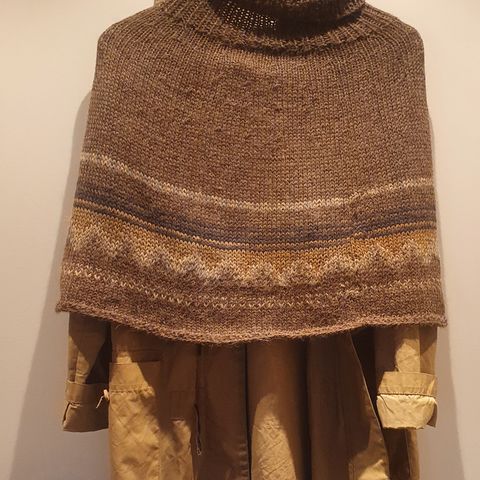 Alpakka islandsk poncho/retro/outlander stil