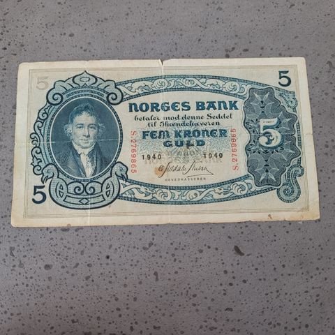 5 kroner 1940  S. 2769865