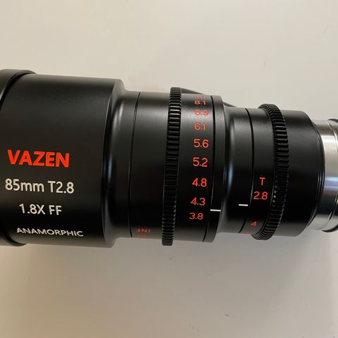 Vazen 85MM T2.8 1.8X FF anamorf objektiv til PL og EF