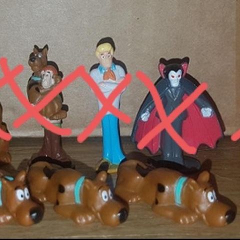 Scooby-Doo mini figurer selges!