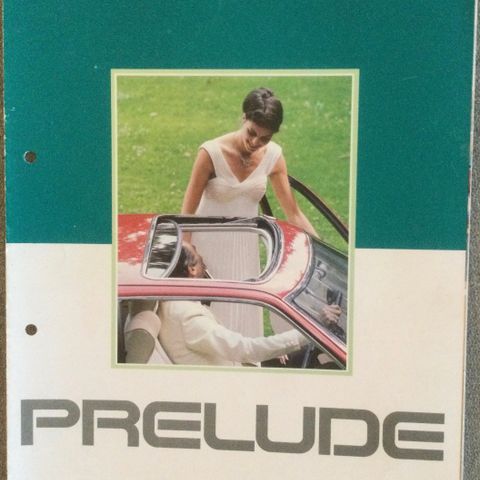 Honda Prelude brosjyre 1980