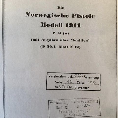 Norwegishe pistole modell 1914 ( P14 )