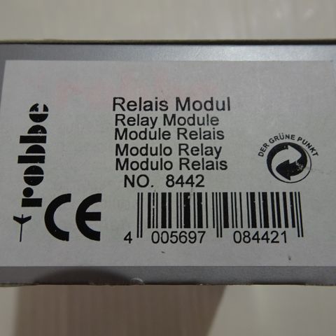 Robbe 8442 rele modul for bruk sammen med multi nautik moduler.