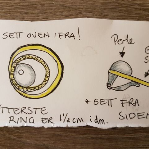 Retro øredobber/øreklips i "gull" med perle ønskes kjøpt!