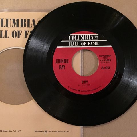 JOHNNIE RAY / CRY - 7" VINYL SINGLE