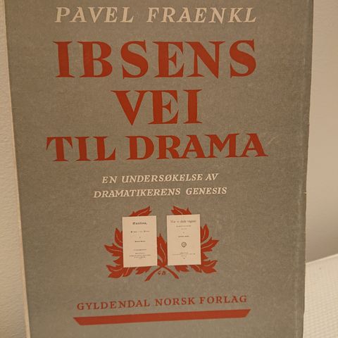 Ibsens vei til drama av Pavel Fraenkl