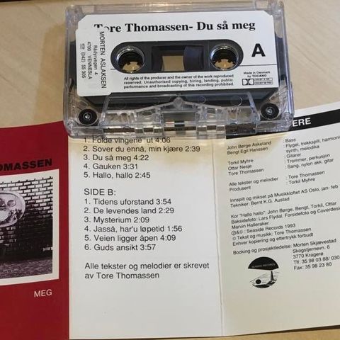 Tore Thomassen – Du Så Meg (Kassett)