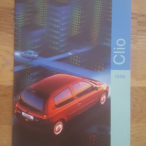 Brosjyre Renault Clio 1999