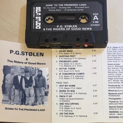 P.G Stølen & The Riders Of Good news - Going to the Promised land(Kassett)