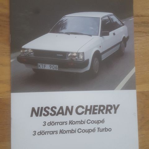 Brosjyre Nissan Cherry 1985