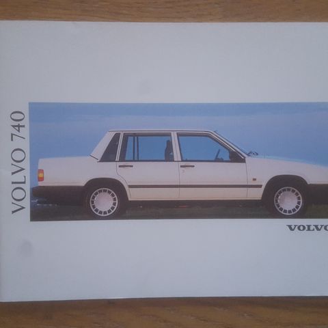 Brosjyre Volvo 740 1992