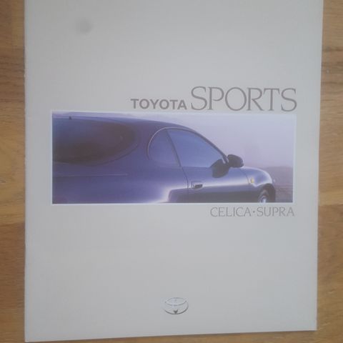 Brosjyre Toyota Celica/ Toyota Supra 1991