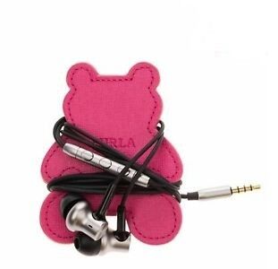 New FURLA leather earphones holder - bear