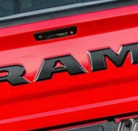 RAM emblem bakluke Carbon Dodge Ram 2014->