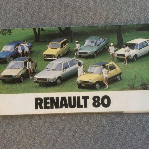Renault brosjyre 1980