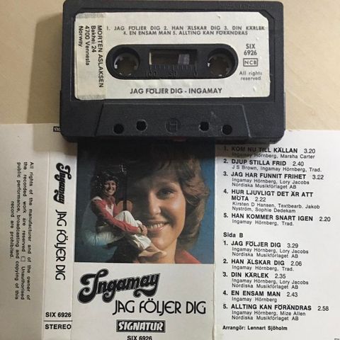 Ingamay* – Jag Följer Dig (Cass 1975)