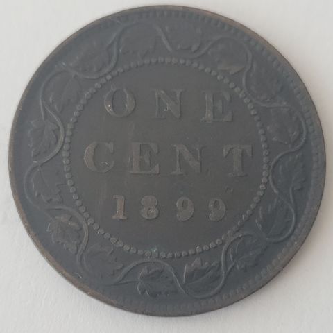 One cent 1899 CANADA, Viktoria