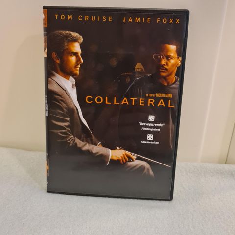 Collateral (DVD) Tom Cruise og Jamie Foxx. Nervepirrende thriller.