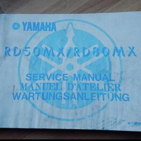 Yamaha RD50/80MX verksted bok. 