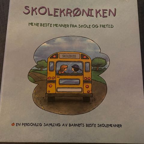 2 stk Mine beste minner fra skole og fritid bøker selges