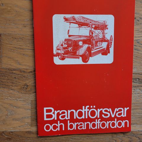 Brosjyre Volvo Brandförsvar og brandfordon