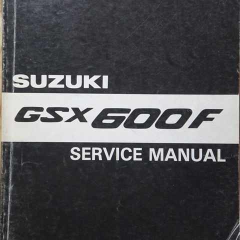 Suzuki GSX600F 1988 service manual original