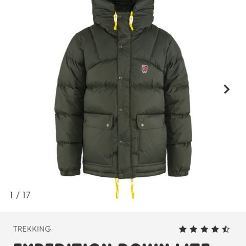 Fjellreven expedition down lite jacket