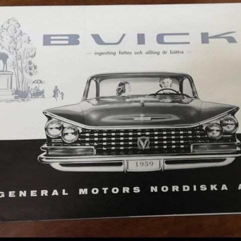 Buick 1959 brosjyre.