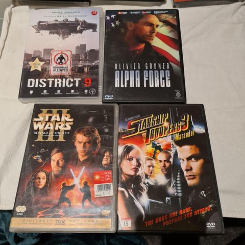 Scifi/action dvd pakke 