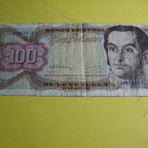 100 Bolivar Venezuela 1992