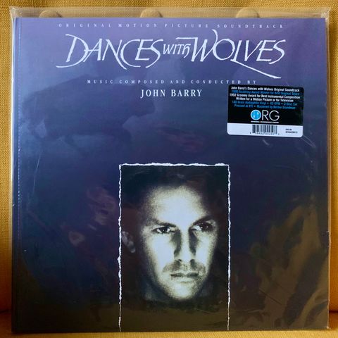 Dances With Wolves — ORG 2X180g  45RPM uåpnet og forseglet