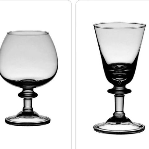 Antikk Grå Tangen Glass( Hvitvin/ champagne / Rødvin/ Cognac/ Farris)