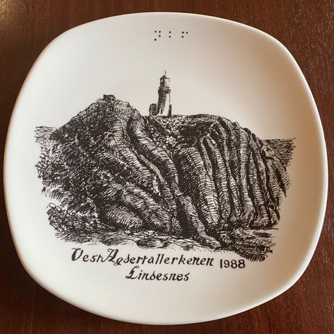 Lindesnes, Vest-Agdertallerkenen 1988 - Figgjo