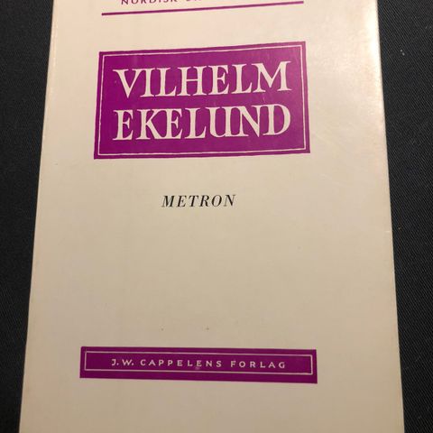 Vilhelm Ekelund: Metron