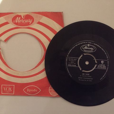 DINAH WASHINGTON / I WANNA BE LOVED - 7" VINYL SINGLE