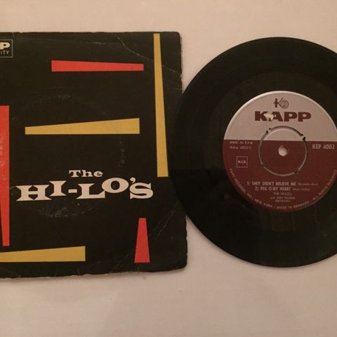 HI-LOS, THE / THEY DIDN'T BELIEVE ME - 7" 4-SPORS EP SINGLE