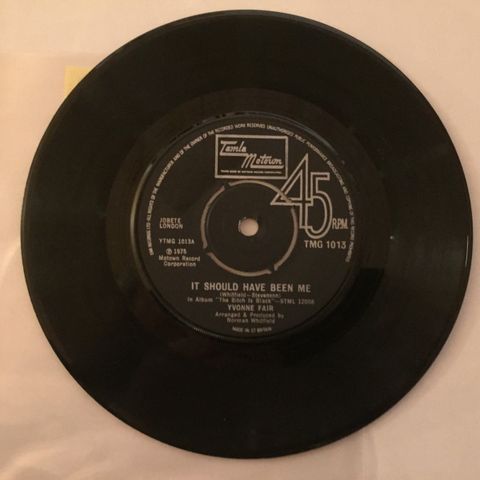 YVONNE FAIR / IT SHOULD HAVE BEEN ME - 7" VINYL SINGLE   (SOUL/FUNK)