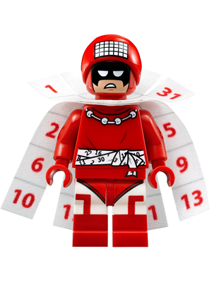 100% Ny Lego Super Heroes Batman Movie minifigur Calendar Man (ikke satt sammen)