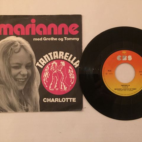 MARIANNE MED GRETHE OG TOMMY / TARANTELLA - 7" VINYL SINGLE