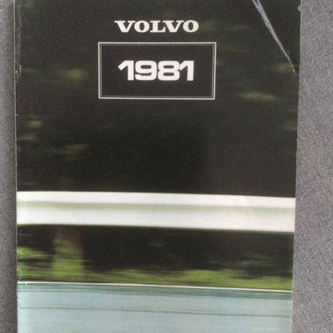 Volvo modellprogram 1981