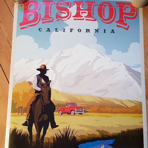 Plakat fra Bishop, CA