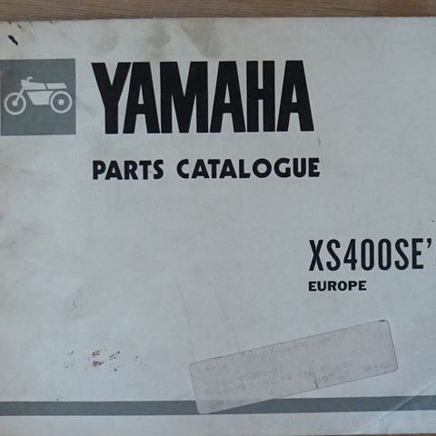 YAMAHA XS400SE 1982 delekatalog